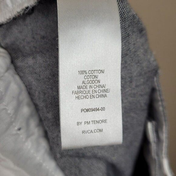 RVCA Men's Gray Chino Bermuda Cotton Shorts Size 30 - Picture 6 of 7